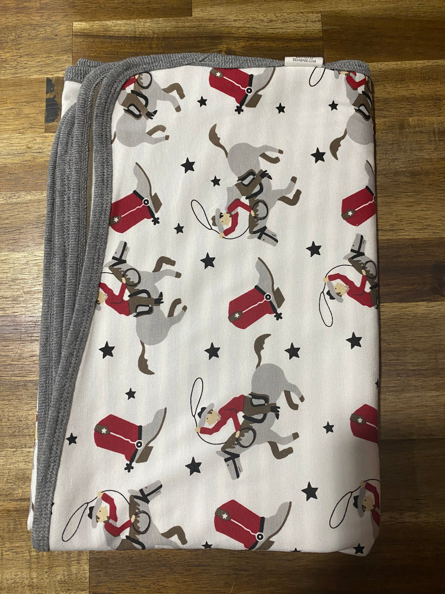 Ride 'Em Cowboy Stroller Blanket