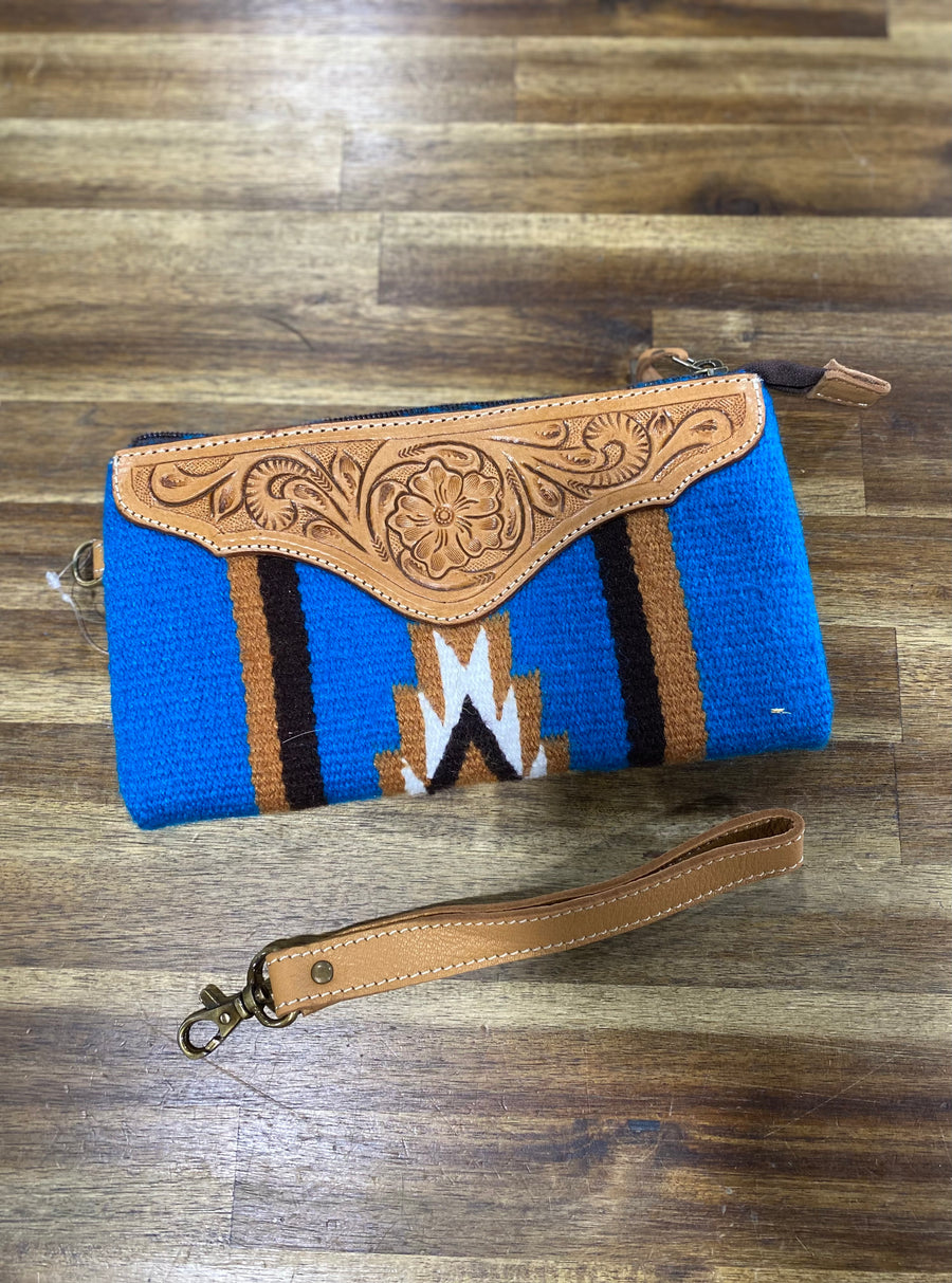 Sherry Blue Clutch