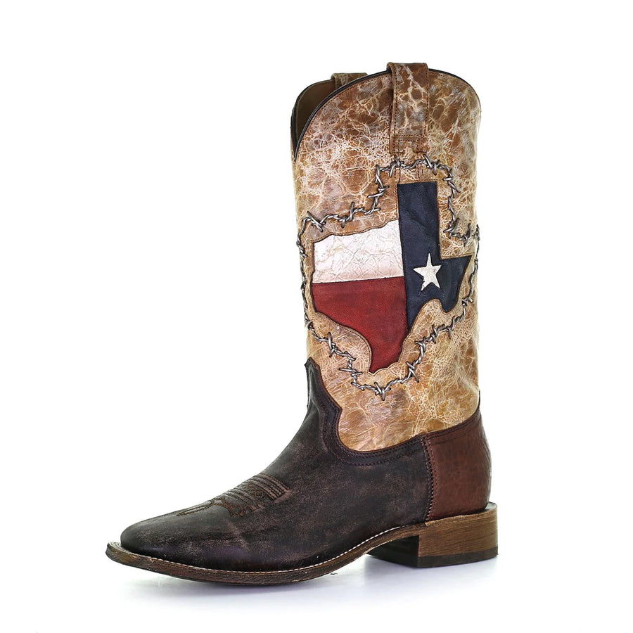 Texas Inlay & Wired Wide Square Toe