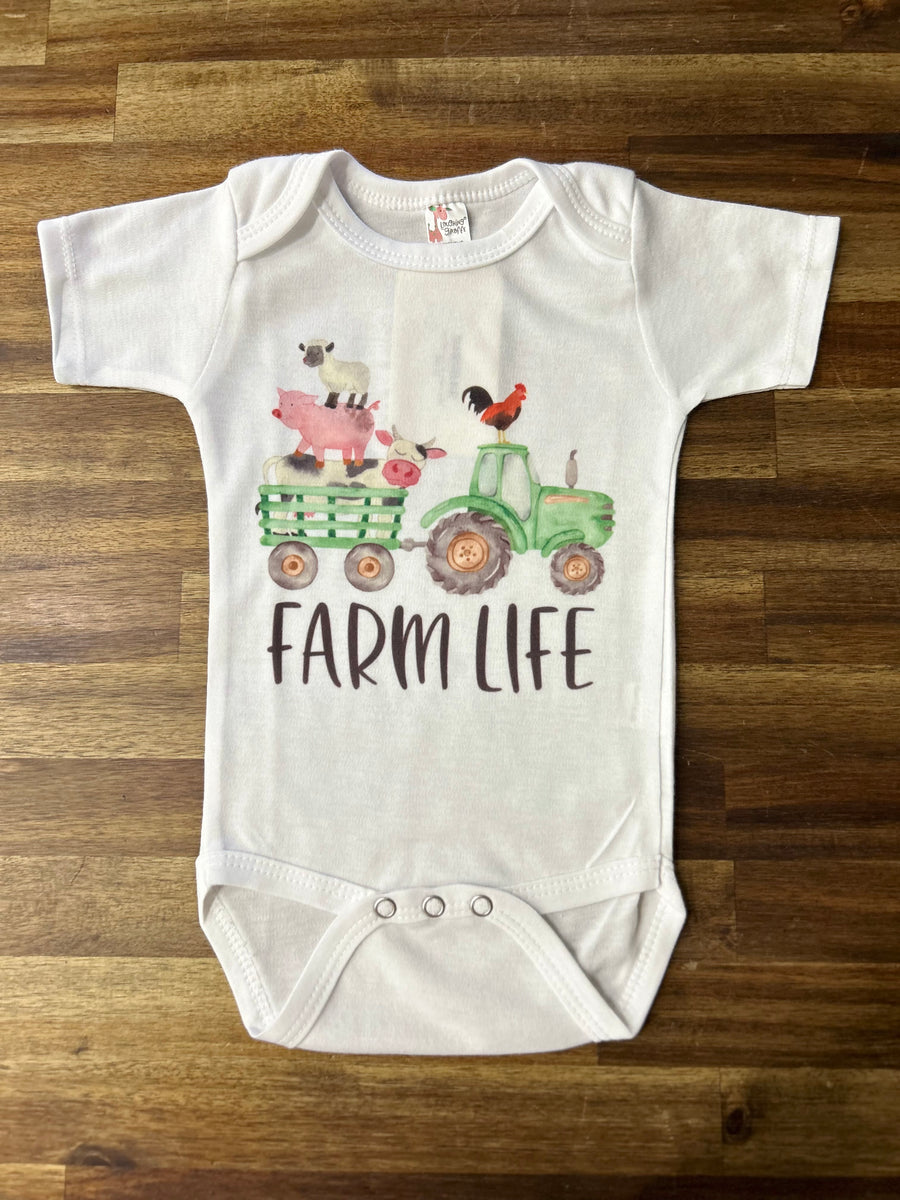 Farm Life Baby Romper