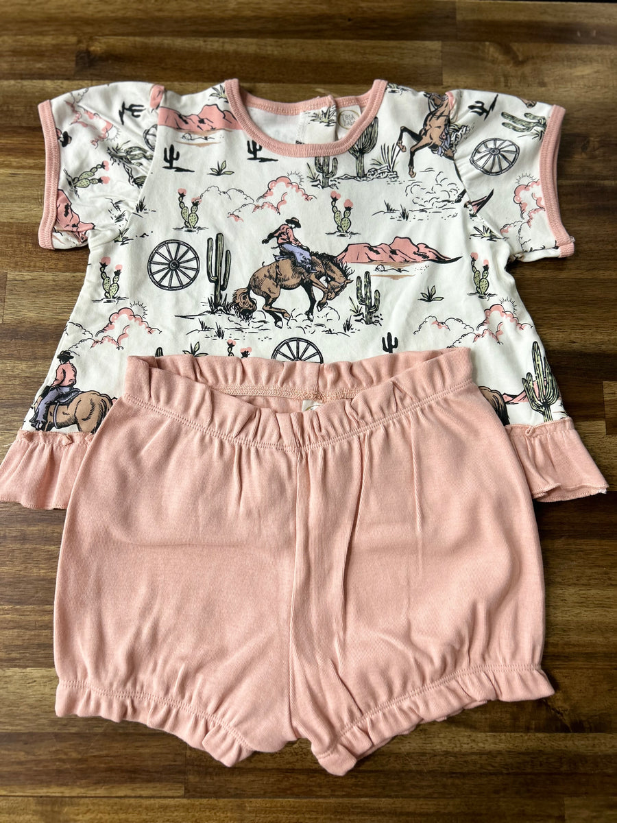 On The Range Tee & Short Set Toddler Girls