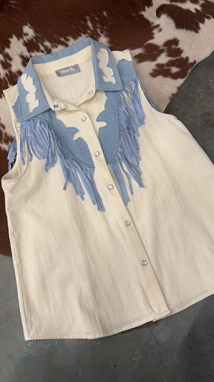 "Calamity" Western Yoke Snap Up Blouse