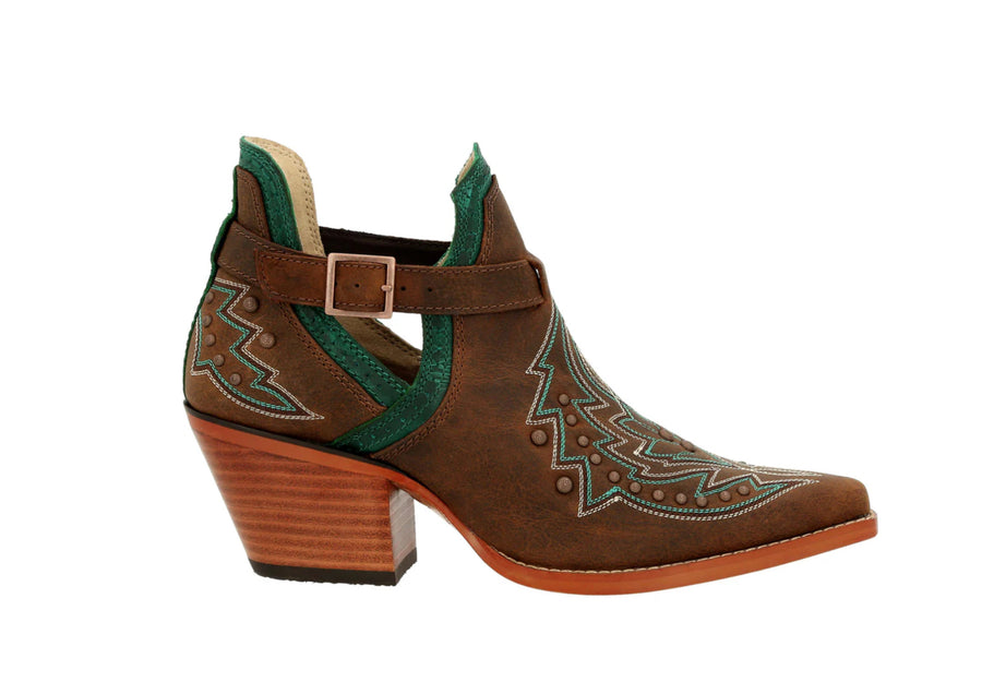 Durango Crush Brown Studded Bootie M