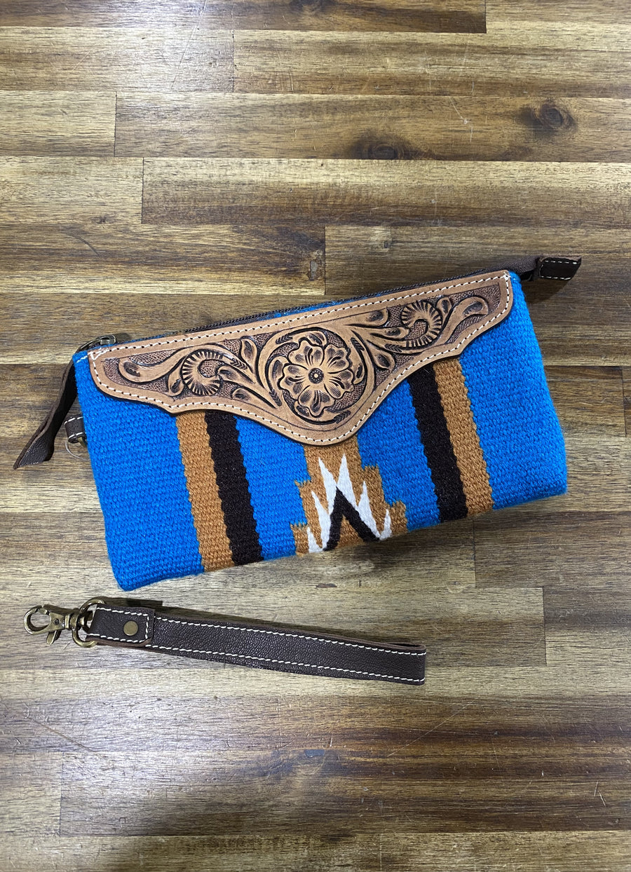 Sherry Blue Clutch