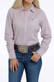 Cinch Women’s Arena Ready Light Pink Shirt