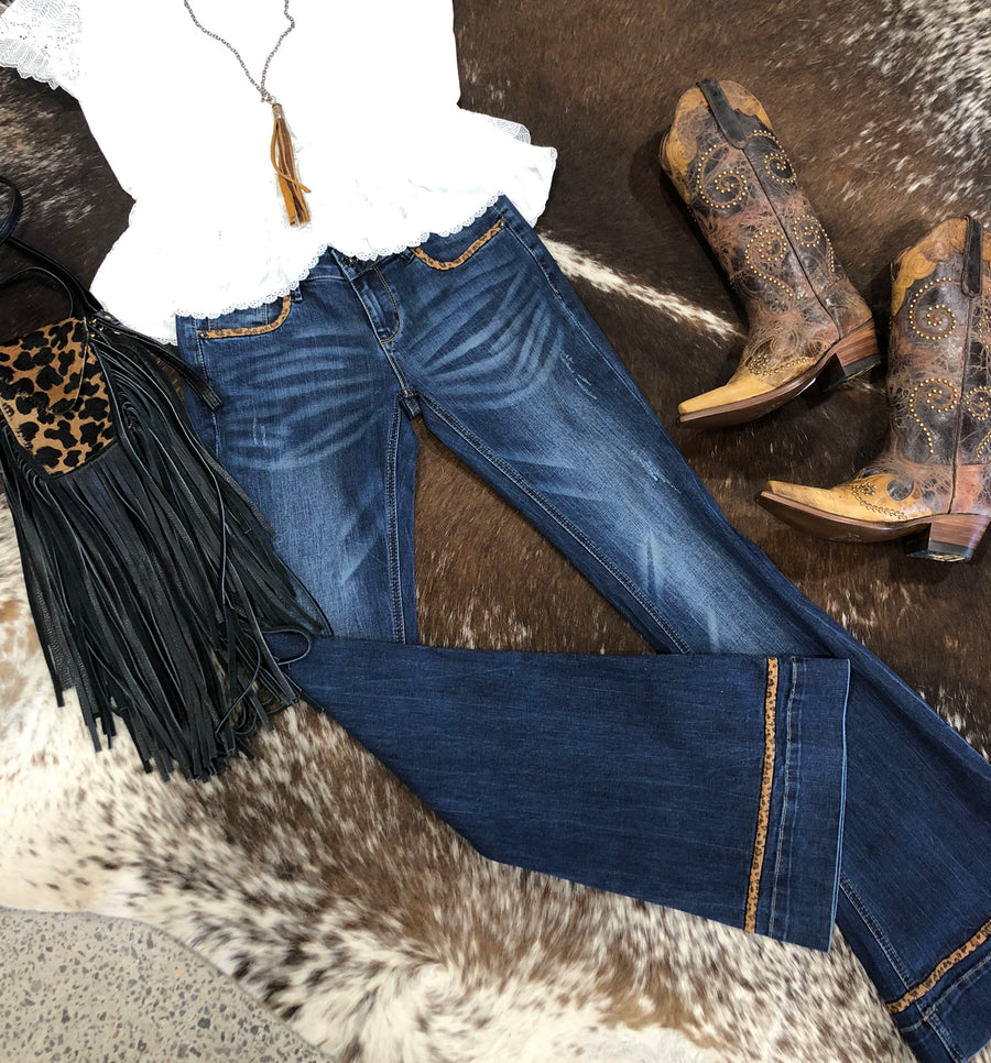 Grace in LA Women’s Slim Fit Boot Cut Jean