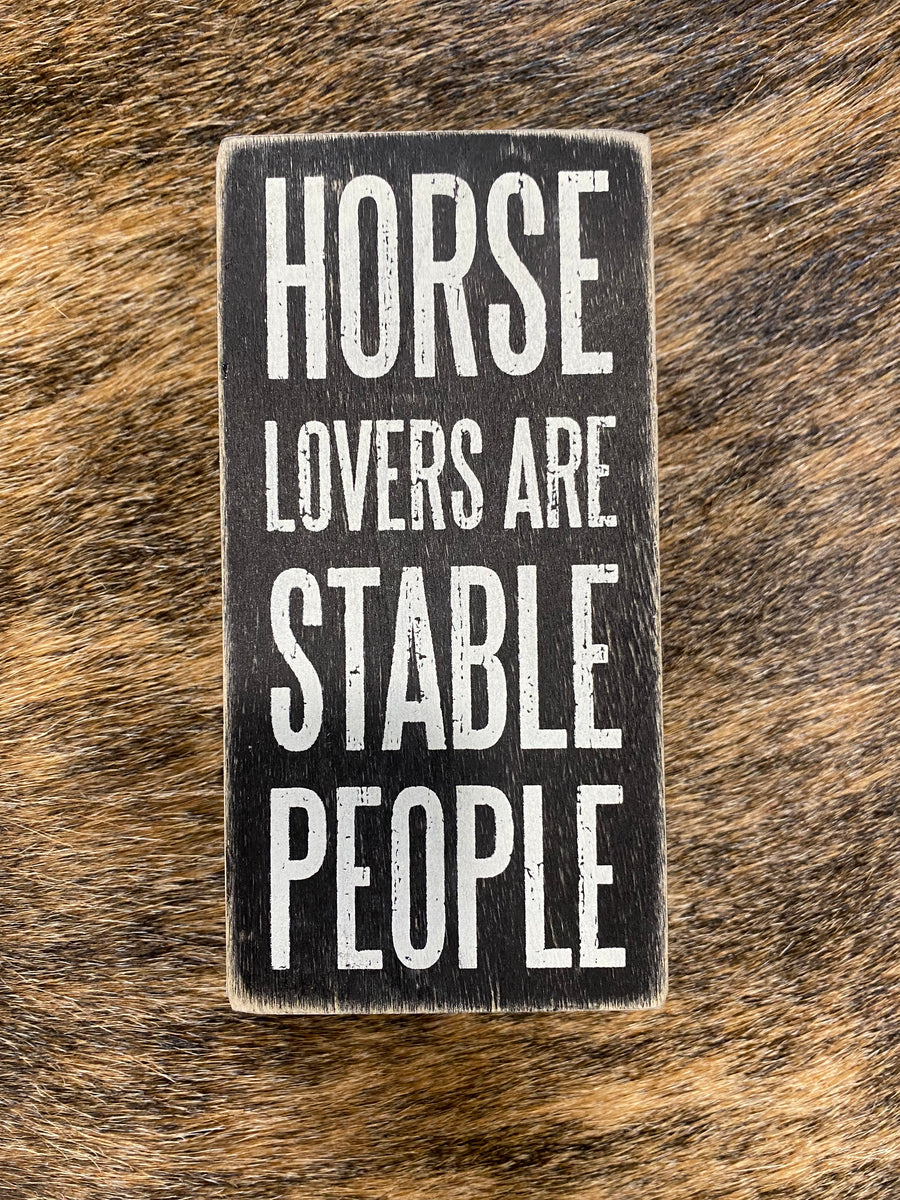"Horse Lovers" Block