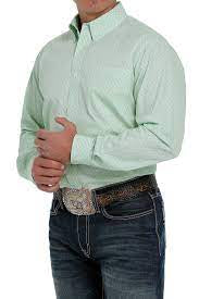 Cinch Men’s Green Plain Shirt