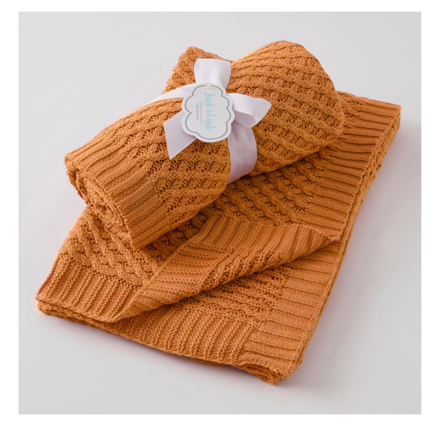 Basket Weave Knit Blanket