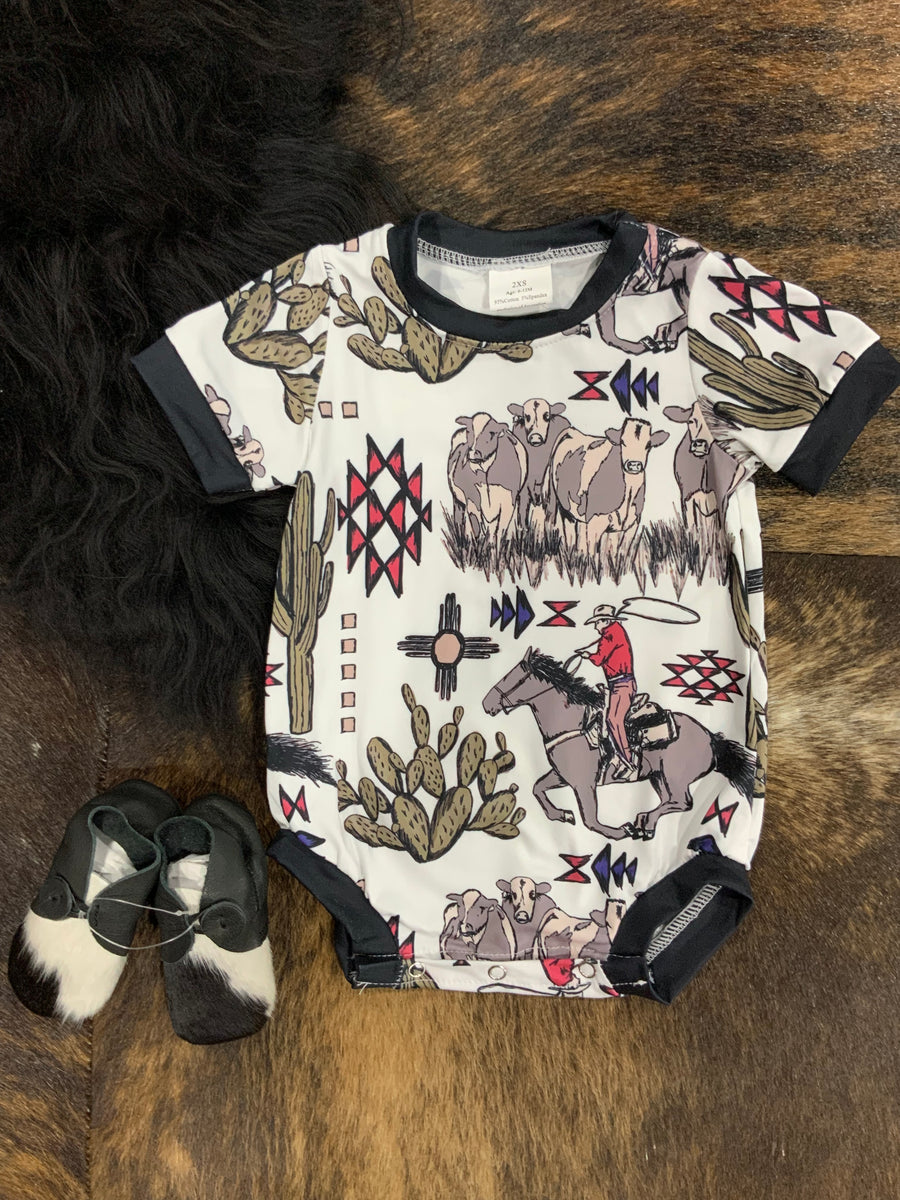 Cow Horse Romper