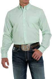 Cinch Men’s Green Plain Shirt