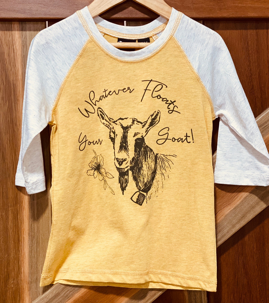 Goat Baseball Tee