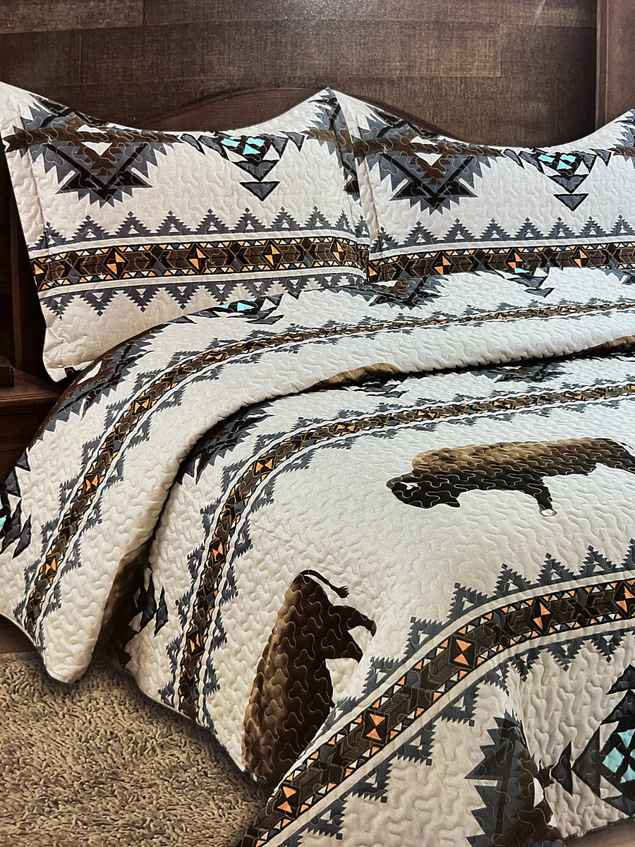 Navajo Buffalo Bedspread – Ranch House Australia