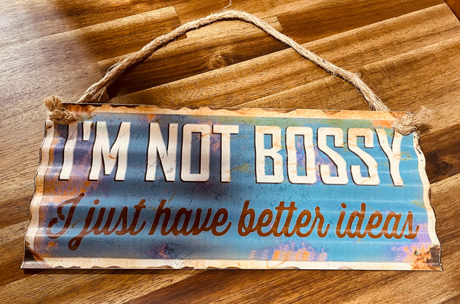 Not Bossy Wall Hanging