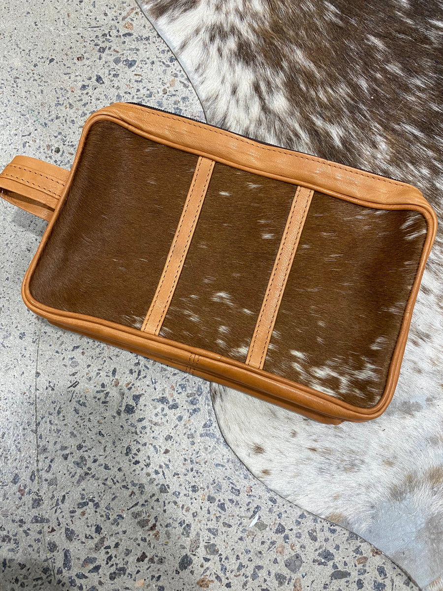 Cowhide/leather Vanity