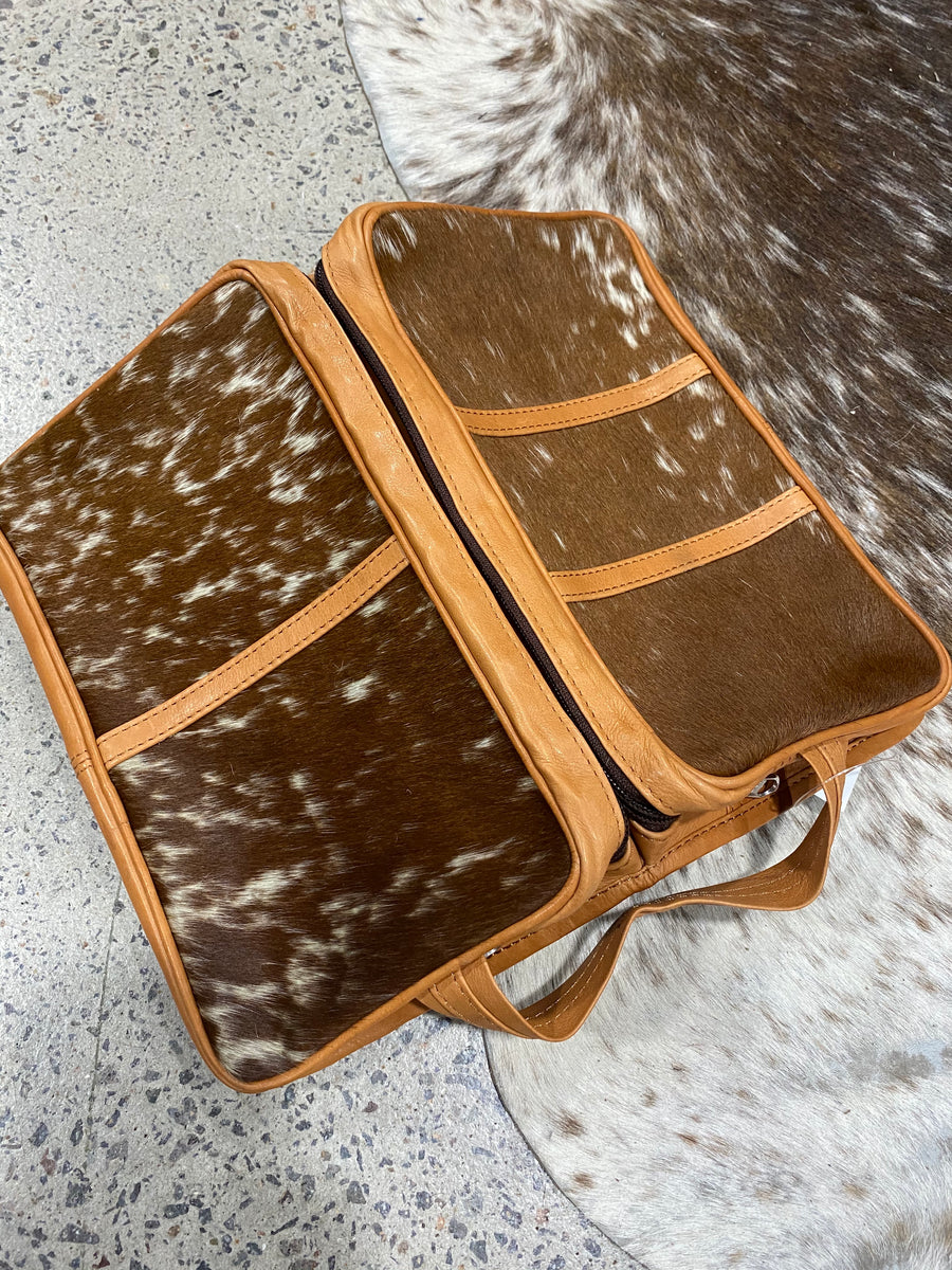 Cowhide/leather Vanity