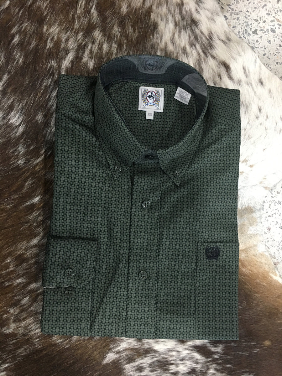 Cinch Men’s Ryder Dark Green Shirt